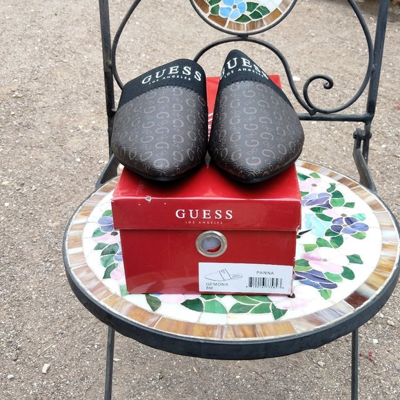 GUESS Mules GFMONA Panna 8M New Manmade Materials - Picture 2 of 9